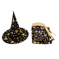 Miniatyrbillede 6 af 8: 2 stk./sæt børns børns halloween kostume heks kappe kappe og Black