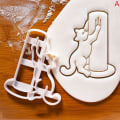Miniatyrbild 1 av 8: Cat Cookie ters Kitty Butt Form DIY Kex Cookie Form Stamp A
