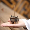 Miniatyrbillede 2 af 8: Retro Bronze Tripod Røgelse Brænder  Udskæring Drage Chinoiserie A