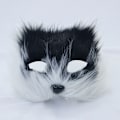Miniatyrbillede 1 af 8: 1PC Ræv Maske Pels Halv Ansigt Dyr Simuleret Kat Maske Hallowee Multicolor