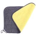 Pikkukuva 1 / 8: Imuva Mikrokuitu Pyyhe Auto Koti Keittiö Koralli Sametti Pesu Yellow-gray