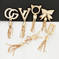 Miniatyrbillede 2 af 8: Udsøgt Metal Spænde Pung Hat Decor Med Tassel DIY læder 01