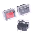 Miniatyrbild 3 av 5: 5 Styck Tryckknapp Mini Switch 2Pin On/Off Vippbrytare med wat 2(metal Red)