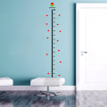 Miniatyrbillede 4 af 8: hjerte wallsticker baby vækstdiagram under havdyr højde mig 50cmx20cm