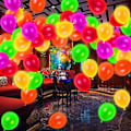 Miniatyrbillede 2 af 8: 10 stk. Neon Glow Balloner Genanvendelige Glow In The Dark Ballon Del 10PCS