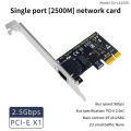 Pikkukuva 2 / 8: 2500 Mbps PCI-E RJ45 verkkokorttiin 8125BG Chip Gigabit Etherne network card 2.5G