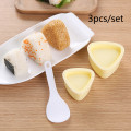 Miniatyrbilde 1 av 6: 3 STK/sett DIY Sushi Mold Onigiri Rice Ball Press Triangular Sus