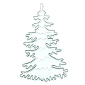 Miniatyrbilde 3 av 7: Juletrær Metall Ting Dør Stencil Scrapbooking Preget 1PC