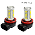 Pikkukuva 1 / 7: 2kpl Auton 33SMD Sumulamppu Päiväajovalolamppu White H11