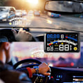 Miniatyrbillede 1 af 5: Universal F4 Head Up Display HUD ODB2 Auto Car Speedometer