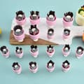 Miniatyrbilde 2 av 8: Rustfritt stål Frukt Grønnsak Press-type Mini Cookie Shape te J