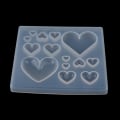 Miniatyrbillede 2 af 8: Candy Heart Silikone Form Sortiment Resin Cabochon Making