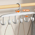Miniatyrbilde 6 av 8: 1PC BH-Henger for skap 360° roterende stativ med krok for Cami Gray