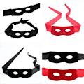 Miniatyrbilde 2 av 8: Bandit Zorro Maskert Mann Øyemaske for Temafest Maskerade Cos black