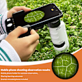 Miniatyrbillede 5 af 8: Kids Science Props 60x-120x mini håndholdt mikroskop børn S Blue