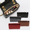 Pikkukuva 1 / 8: Huopakankainen laukkuvuori sopii Luxury Bag Insert Organizer Cosmeen Khaki L
