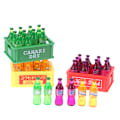Pikkukuva 2 / 5: 1 setti 1:12 nukkekodin miniatyyri soodapullo ja säilytyslaatikko L Green