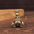 Miniatyrbild 5 av 8: e Mässing Drakfigurer Vintage Tecknad Design Solid Hållbar F