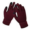 Miniatyrbillede 1 af 5: Vinter Touch Handsker Damer Varm Stretch Strik vanter Imitation W Wine red