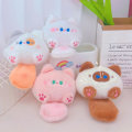 Miniatyrbilde 6 av 8: Tuan Tuan Meow Pendant Squeaking Tail e Cat Plush Doll Key Chai Brown