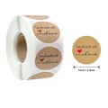 Miniatyrbillede 1 af 6: 500 stk 1 tommer DIY Kraft rund håndlavet med kærlighedsetiket B