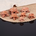 Miniatyrbillede 4 af 8: Syretræsgren Display Stativ Base til Krystalkugle Glo 3.5cm x 2.5cm