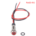 Pikkukuva 1 / 5: P67 Vedenpitävä 6 mm:n metallinen LED-varoitusvalo 1(Red 3-6V)