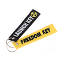 Pikkukuva 4 / 8: 1 kpl Freedom Key Laugh Key raidallinen kirjonta avaimenperä koru K LAUCH KEY