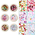 Miniatyrbilde 2 av 8: Julepynt Tips Snøfnugg Neglepaljetter Neglekunst Glitter 10