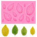 Miniatyrbilde 7 av 8: Roseblad Silikonform Blader Fondant DIY Kakedekoreringsverktøy A