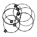 Miniatyrbillede 3 af 8: 6 stk/parti nylon + 3 % polyester klassisk guitarstreng NX35-C Colo