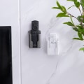 Miniatyrbillede 6 af 8: Fjernbetjeningsholder Vægmonteret Opbevaringsboks Kosmetisk Badeværelse Gray M