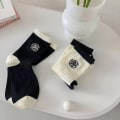 Miniatyrbilde 2 av 5: Høst Dame Sokker n Style Lolita Camellia Sweet Socks Breathab Black