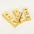 Miniatyrbillede 4 af 5: Ren kobber imiteret guldbar bar barre ingot messing solid rekvisitter gol 5.3cm