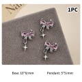 Pikkukuva 1 / 8: Nail Art Diamond Bow Pendant Korut Kevyt Ylellinen Hopeavoi A2