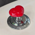 Miniatyrbilde 8 av 8: Håndtak Toalett Trykkknapp Hjerteformet trykktank-trykkbryter Red