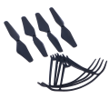 Miniatyrbilde 4 av 8: FOLD Drone Reservedelssett Propeller Blader Rekvisitter Guard Protec A