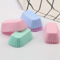Miniatyrbilde 2 av 5: 5 stk Silikonkakeformer Rektangulær Muffinskopp Kakebaking Mou Random-5pcs