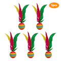 Pikkukuva 1 / 5: 1/5 kpl värikäs sulkapallo Kiina Jianzi jalkapotku 5pcs