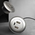 Miniatyrbilde 5 av 8: Embedded Desktop USB TYPE-C Lader Møbeluttak Multifunct Black