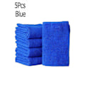 Miniatyrbillede 1 af 8: 5/10 Stk/sæt Blød Auto Car Microfiber Vaskeklud Rengøringshåndklæder Blue