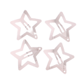 Pikkukuva 4 / 8: 4 kpl Hopeanvärinen Star BB -hiusneula Minimalist Star Snap Hair Cli