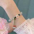 Miniatyrbillede 6 af 8: Nyt elegant luksusdesignarmbånd hvid farve Peach Blossom B