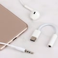 Miniatyrbilde 5 av 7: Type C til 3,5 mm Aux Adapter Type-c 3,5 Jack o Kabel Hodetelefon C White
