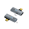 Miniatyrbild 1 av 8: USB Type-C 10Gbps OTG 2in1-adapter med 100W PD-laddningsanslutning Adapter