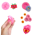 Miniatyrbillede 6 af 8: 3d Daisy Flower Shape Silikoneform Chokolade Kage Bage Deko E