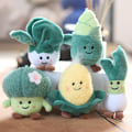 Miniatyrbild 2 av 8: Vegetabilisk plysch leksak Kål Broccoli hänge fylld docka Keych C