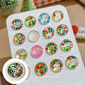 Miniatyrbilde 5 av 8: Julepynt Tips Snøfnugg Neglepaljetter Neglekunst Glitter A5