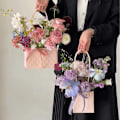 Miniatyrbillede 3 af 8: Bærbar Blomsteremballage Æske Bryllupsdekoration Gavepose DIY B A5