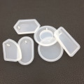 Miniatyrbillede 3 af 8: Nøglering vedhæng Form Sæt DIY Pendant Resin Form Krystal Epoxy A4